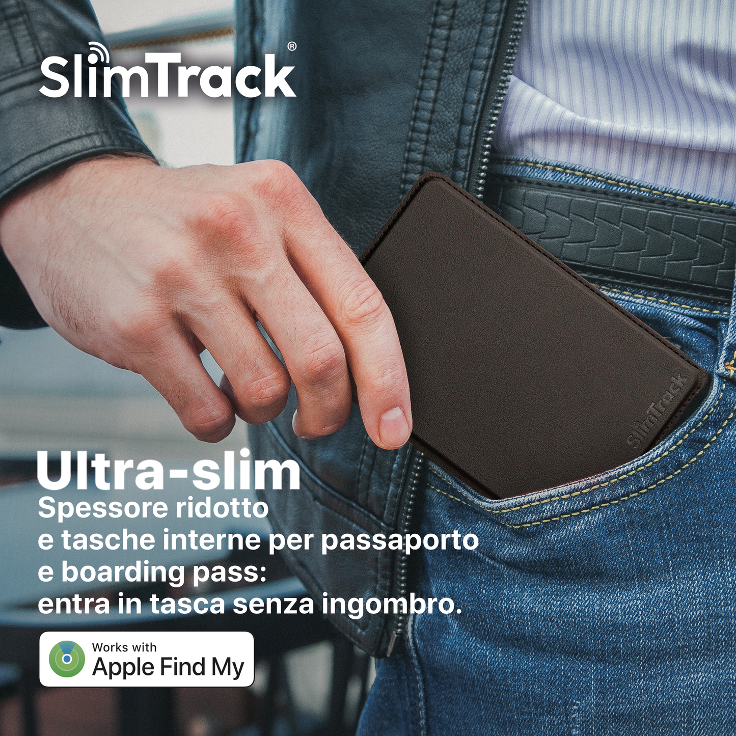 Portapassaporto smart con Find My e ricarica wireless – viaggia senza pensieri